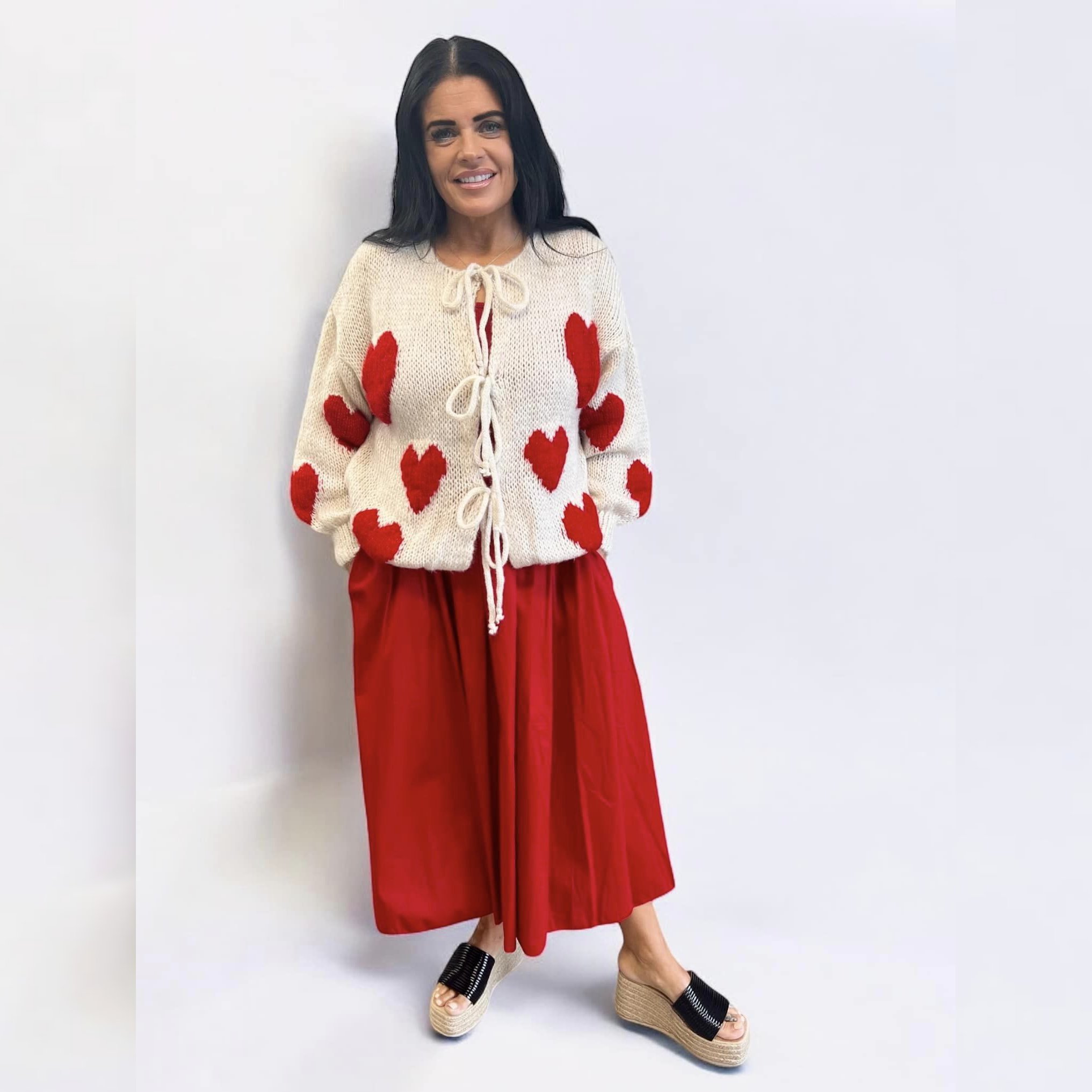 Queen of Hearts Soft Knit Cardigan