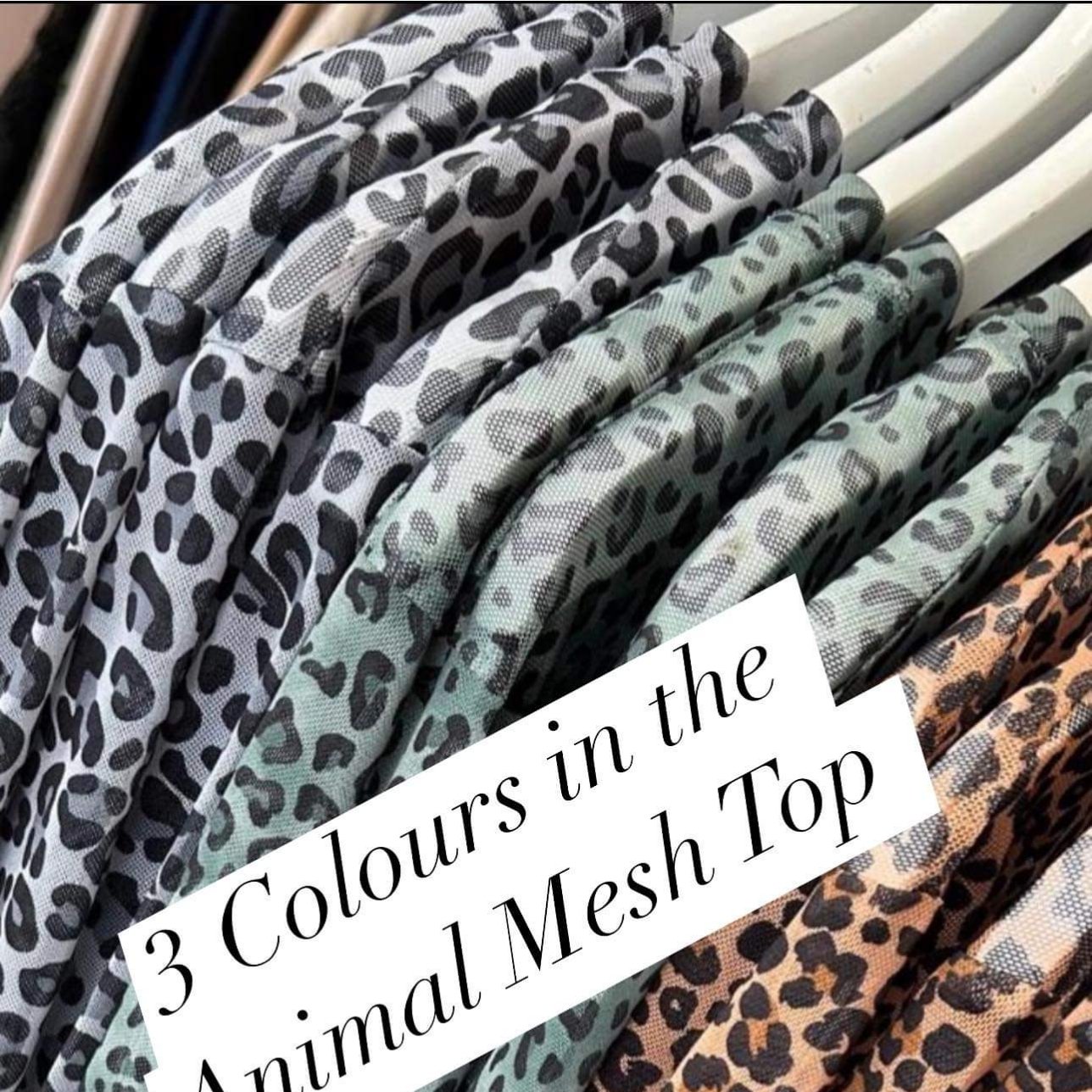 Animal Mesh Top