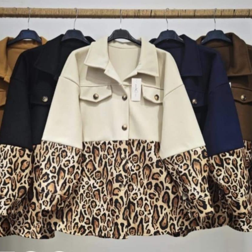 One Size Animal Print Shacket