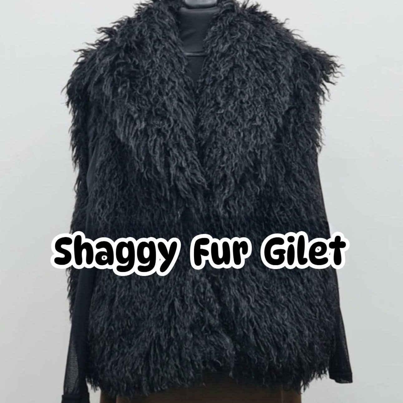 Shaggy Fur Gilet | I.D Clothing